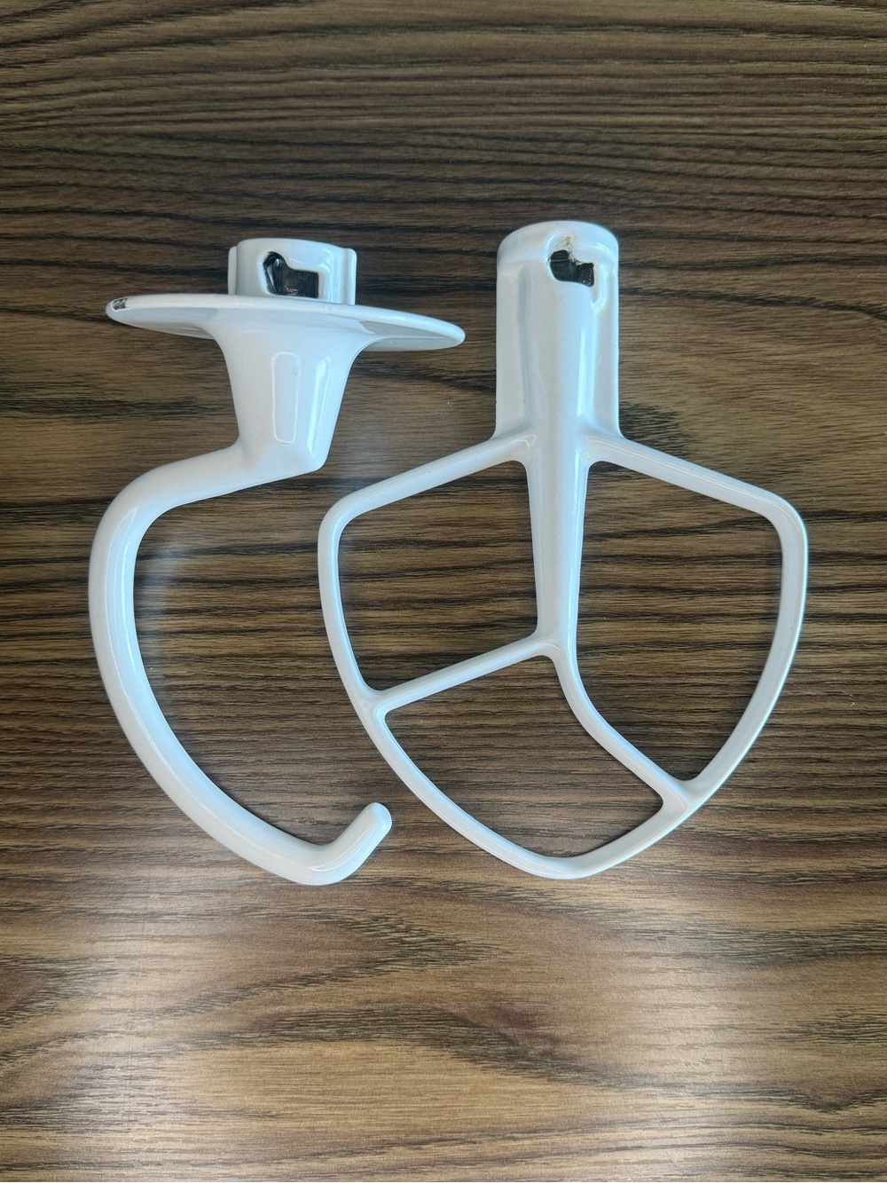 KitchenAid White Flat Beater and Dough Hook Mixer Attachments